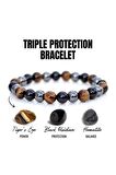 3 Lü Koruma Bilekliği -hematit, Kaplangözü, Obsidyen-