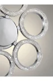 Zero Model Gümüş Kumandalı 6"lı Ledli 3 Renk Modu Kristal Salon Mutfak Yatak Çocuk Odası Avize
