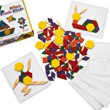 Zhltoys Ahşap 125 Parça Blok Çocuk Eğitici Tangram Puzzle