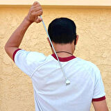 Pratik Teleskopik Cep Tırmalama Masaj Seti Paslanmaz Çelik Scratcher Kalem Klipsi Sırt Masajı