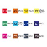 Zig Kurecolor Twin Ws 12'li Marker Seti Basic Colors