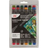 Zig Kurecolor Twin Ws 12'li Marker Seti Deep Colors
