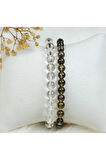DUMANLI KUVARS KRİSTAL KUVARS 8MM BİLEKLİK SERTİFİKALI