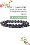 Lav Doğal Taş Bileklik ( Stres Alır ) 8 Mm Aa Kalite