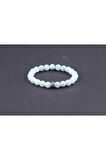 Sertifikalı Larimar Doğal Taş Bileklik 8 mm B880