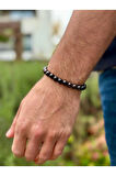 8 Mm Granat-garnet (LAL) Taşı Erkek Kadın Doğal Taş Bileklik A Kalite