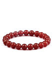 Parlak Kırmızı Akik Doğal Taş Bileklik