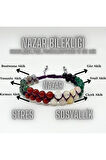 SERTİFİKALI Nazar Bilekliği 6 Çeşit Akikten Oluşan