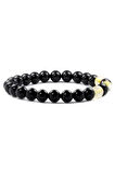 Obsidian - Dönüşümlü Sitrin Doğal Taş Bileklik 8 mm