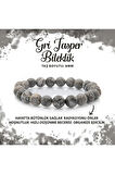SERTİFİKALI GRİ JASPER DOĞAL TAŞ BİLEKLİK 8 MM
