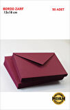Bordo Gramajlı Zarf