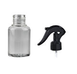 60ml PE şeffaf triger sprey başlıklı şişe, 12 adet, sprey şişesi, triger başlıklı şişe, kozmetik şişe, sanayi tipi şişe, plastik şişe