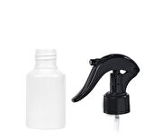 60ml PE beyaz triger sprey başlıklı şişe, 12 adet, sprey şişesi, triger başlıklı şişe, kozmetik şişe, sanayi tipi şişe, plastik şişe