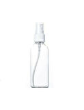 100ml PE şeffaf şişe beyaz sprey başlık, 12 adet, dezenfektan şişesi, plastik şişe, medikal şişe, boş şişe, parmak sprey başlık, spreyli şişe