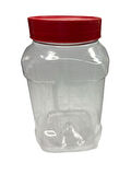 1400ml pet şeffaf gıda kavanozu, 24 adet, pet kavanoz, gıda kavanozu, baharat kavanozu, şeffaf kavanoz