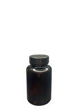 150ml kahverengi tablet şişesi siyah kapak, 24 adet, tablet şişesi, ecza şişesi, kozmetik şişe
