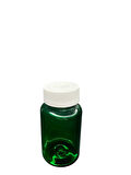 150ml yeşil tablet şişesi beyaz kapak, 24 adet, tablet şişesi, ecza şişesi, kozmetik şişe