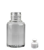 60ml şeffaf şişe puspul kapaklı, 24 adet, puspul kapaklı şişe, deterjan şişesi, plastik şişe, şeffaf şişe, sabun şişesi, duş jeli şişesi