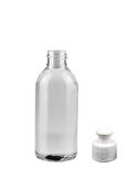 150ml şeffaf şişe puspul kapaklı, 24 adet, puspul kapaklı şişe, deterjan şişesi, plastik şişe, şeffaf şişe, sabun şişesi, duş jeli şişesi