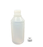 250ml kuşaklı naturel renk şişe puspul kapak, 24 adet, deterjan şişesi, puspul kapaklı şişe, sabun şişesi, duş jeli şişesi, plastik şişe