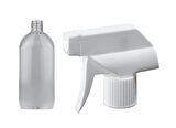 500ml şeffaf plastik triger sprey başlıklı şişe, 12 adet, sprey şişesi, triger başlıklı şişe, kozmetik şişe, sanayi tipi şişe, plastik şişe
