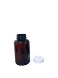 200ml kahverengi tablet şişesi beyaz kapak, 12 adet, tablet şişesi, ecza şişesi, kozmetik şişe