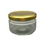 300 cc şeffaf cam magnolia kavanozu gold kapaklı, 24 adet, cam kavanoz, magnolia kavanozu, konserve kavanozu, reçel kavanozu, bal kavanozu, saklama kavanozu