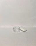 5ml Beyaz Kapaklı Akrilik Krem Kutusu, Plastik Kutu, Kozmetik Kutu, 25 Adet