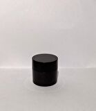 30ml Kahverengi Akrilik Krem Kutusu, Siyah Kapak, Kozmetik Kutu, Plastik Kutu, 25 Adet