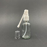 30ml şeffaf Cam Şişe, Ağız spreyli Şişe, 12 Adet, Oral Sprey, Ecza şişesi, Boş Cam şişe