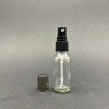 10ml Şeffaf Cam Şişe, spreyli Şişe, 24 Adet, Ecza şişesi, Boş Cam şişe