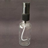 50ml Şeffaf Cam Şişe, spreyli Şişe, 24 Adet, Ecza şişesi, Boş Cam şişe