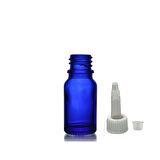 10ml mavi cam şişe getamisin kapak, 12 adet, plastik üstten damlalıklı şişe, damlatmalı şişe, damlatıcı şişe