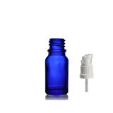 10ml mavi cam serum pompalı şişe, 24 adet, pompalı şişe, medikal şişe, cam şişe,  