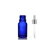 20ml mavi cam damlalıklı şişe,gümüş kapak beyaz emzik, 12 adet, Ecza şişesi, Damlalıklı şişe, propolis şişesi, damlatmalı şişe, saç serum şişesi, ecza şişesi