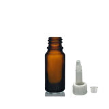 20ml kahverengi cam şişe getamisin kapak, 12 adet, plastik üstten damlalıklı şişe, damlatmalı şişe, damlatıcı şişe