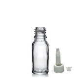 20ml şeffaf cam şişe getamisin kapak, 12 adet, plastik üstten damlalıklı şişe, damlatmalı şişe, damlatıcı şişe