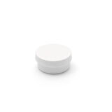 20ml PE beyaz pomat krem kutusu, 24 adet, krem kavanozu, plastik kavanoz, pomat kavanozu, merhem kavanozu 