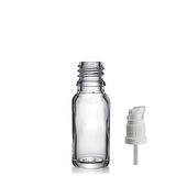 20ml şeffaf cam serum pompalı şişe, 24 adet, pompalı şişe, medikal şişe, cam şişe,  