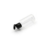 30ml PE şefaf fliptop kapak şişe, 24 adet, açmalı kapak şişe, dezenfektan şişesi,sabun şişesi, kozmetik şişe