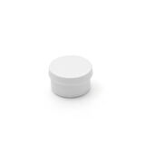 30ml PE beyaz pomat krem kutusu, 12 adet, krem kavanozu, plastik kavanoz, pomat kavanozu, merhem kavanozu 