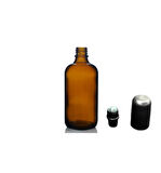 30ml kahverengi cam şişe roll-on şişe, 24 adet, bilye başlıklı şişe, cam şişe, roll-on şişesi, amber şişe