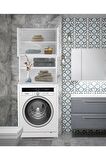 Bicabin Makine Üstü Dolap, Banyo Dolabı, Çamaşır Dolabı, Havlu Dolabı, Kapaklı Dolap