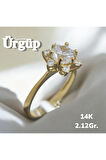 14AYAR 2.12Gram Altın Lotus Yüzük