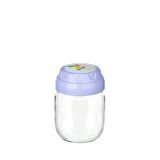 Vintage  Dekoratif  Desenli Cam Kavanoz 425ml - 14,3 oz