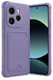 Redmi Note 14 4G Kelvin Kartvizitli Silikon - Lila