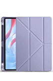 Pad X9A Kalemlikli Mars Tablet Kılıfı - Açık Mor