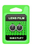 Z Flip 7 Raze Metal Kamera Lens - Gümüş