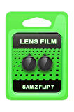 Z Flip 7 Raze Metal Kamera Lens - Siyah
