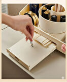 Aydınlatmalı Aynalı Döndürülebilir Makyaj Düzenleyici